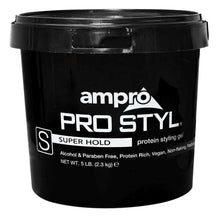Load image into Gallery viewer, Ampro Styling Gel Protein Black-Super Hold