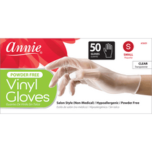 Load image into Gallery viewer, Annie Clear Powder Free Vinyl Gloves 50ct