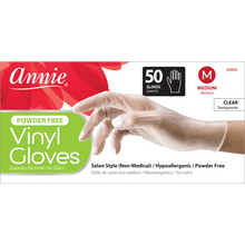 Load image into Gallery viewer, Annie Clear Powder Free Vinyl Gloves 50ct