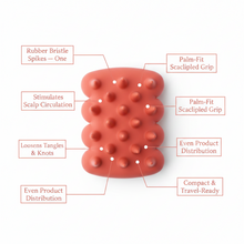 Load image into Gallery viewer, Annie Effortless Detangler Scalp Massage Brush, 1 Count, Orange