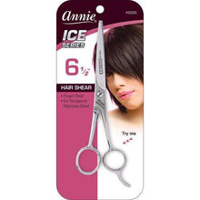 Load image into Gallery viewer, Annie Ice Tempered Stainless Steel Hair Shears 6.5 Inch, 1 Count, Silver