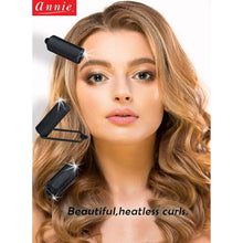 Load image into Gallery viewer, Annie Silky Satin Hair Rollers Medium, 10 Count, Black
