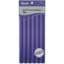 Load image into Gallery viewer, Annie Soft Twist Rollers 3/4 Inch, 10 Count Value Pack, Purple