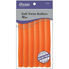Load image into Gallery viewer, Annie Soft Twist Rollers 5/8 Inch, 12 Count Value Pack, Orange