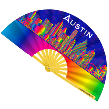Load image into Gallery viewer, Austin Rainbow Hand Fan