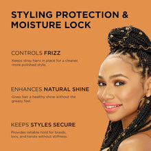 Load image into Gallery viewer, Black Castor Miracle Extra Hold Braid, Loc, Twist Gel - Extreme Hold Braiding Hair Gel, Edge Control & Tames Frizz, No Flake | Natural Ingredients, Black Castor & Coconut Oil | 12Oz