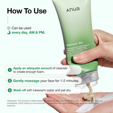 Load image into Gallery viewer, Heartleaf Quercetinol Pore Deep Cleansing Foam, Face Wash for Pore Refining Cleanser, Hydrating Daily Facial Cleanser for Double Cleansing, Gentle Foaming with BHA, Korean Skincare, 5.07 Fl.Oz.