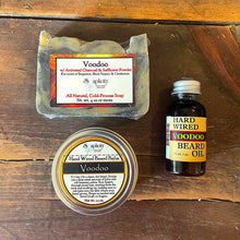 Load image into Gallery viewer, Bearded Trio Gift Set with Hard Wired Beard Oil, Balm, & Body Soap Bar