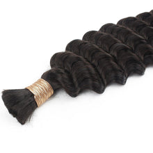 Load image into Gallery viewer, 100% Human Bulk Braiding Hair - Deep Wave