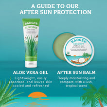 Load image into Gallery viewer, Coconut Aftersun Balm, 100% Organic Soothing Sunburn Relief, Great Smelling, Moisturizing & Hydrating after Sun Skin Care, 2 Oz Tin