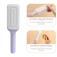 Load image into Gallery viewer, Automatic Cleaning Rotating Lifting Comb Self Cleaning Hairbrush Rotating Retractable anti Static Massage Comb Scalp Hair Comb