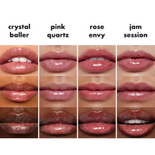 Load image into Gallery viewer, Glow Reviver Quad Goals Lip Oil Kit, 4 Hydrating, Non-Sticky Glossy Tinted Lip Oils, Lip Gloss Set, Moisturizing Lip Care, Vegan & Cruelty-Free