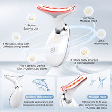 Load image into Gallery viewer, Firming Removal Device for Neck Face, Facial and Neck Massage Kit, Double Chin Reducer Vibration Massager for Skin Care,Improve, Firm, and Smooth, White