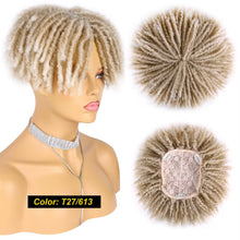 Load image into Gallery viewer, Synthetic Dreadlock Hair Topper Clip in Braided Half Wigs Locs Braided Wig Soft Short Wig Dreads for Men Women