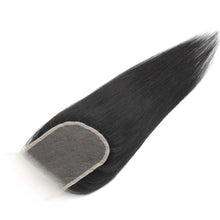 Load image into Gallery viewer, Brazilian Silky Straight 4x4 Transparent Lace Human Hair Closure