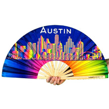 Load image into Gallery viewer, Austin Rainbow Hand Fan