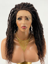 Load image into Gallery viewer, Glueless Distressed Locs Swiss Full Lace Wig