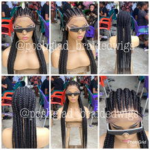 Load image into Gallery viewer, Glueless Feed-In Braid Cornrow Wig - Altou