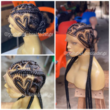 Load image into Gallery viewer, Glueless Feedin Braid Wig With Heart - Farrah