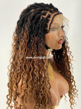 Load image into Gallery viewer, Glueless Distressed Faux Locs Wig