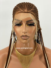 Load image into Gallery viewer, Glueless Cornrow Braided Wig - Olaoma