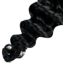 Load image into Gallery viewer, 100% Human Bulk Braiding Hair - Deep Wave, Jet Black