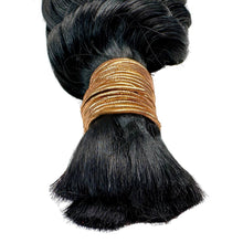 Load image into Gallery viewer, 100% Human Bulk Braiding Hair - Deep Wave, Jet Black
