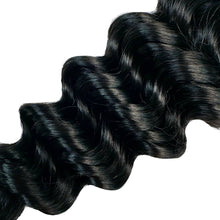 Load image into Gallery viewer, 100% Human Bulk Braiding Hair - Deep Wave, Jet Black