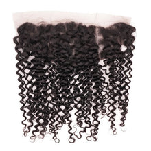 Load image into Gallery viewer, Kinky Curly 13x4 Transparent Lace Human Hair Frontal