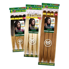 Load image into Gallery viewer, Queen B Pre-Stretched Braiding Hair Value Pack