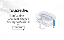 Load image into Gallery viewer, Touch Ups Inflatable Crescent-Shaped Shampoo Basin Kit