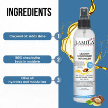 Load image into Gallery viewer, J.Amila Natural Leave In Conditioner Detangler, 8 oz