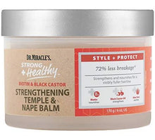 Load image into Gallery viewer, Dr. Miracles Strengthening Temple & Nape Balm - Biotin & Black Castor Formula
