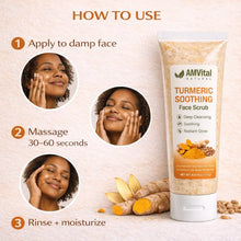 Load image into Gallery viewer, AMVital Turmeric Soothing Face Scrub