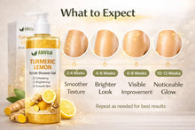 Load image into Gallery viewer, AMVital Turmeric Lemon Scrub Shower Gel