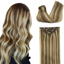 Load image into Gallery viewer, VIP Clip Extensions / Silky Straight 18" (140 g) - ClipeX System