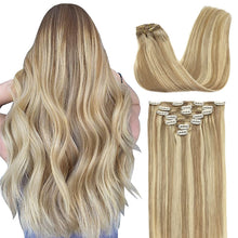 Load image into Gallery viewer, VIP Clip Extensions / Silky Straight 18" (140 g) - ClipeX System
