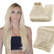 Load image into Gallery viewer, VIP Clip Extensions / Silky Straight 24" (170 g) - ClipeX System