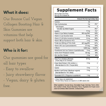 Load image into Gallery viewer, Bounce Curl Vegan Collagen Boosting Hair & Skin Gummies
