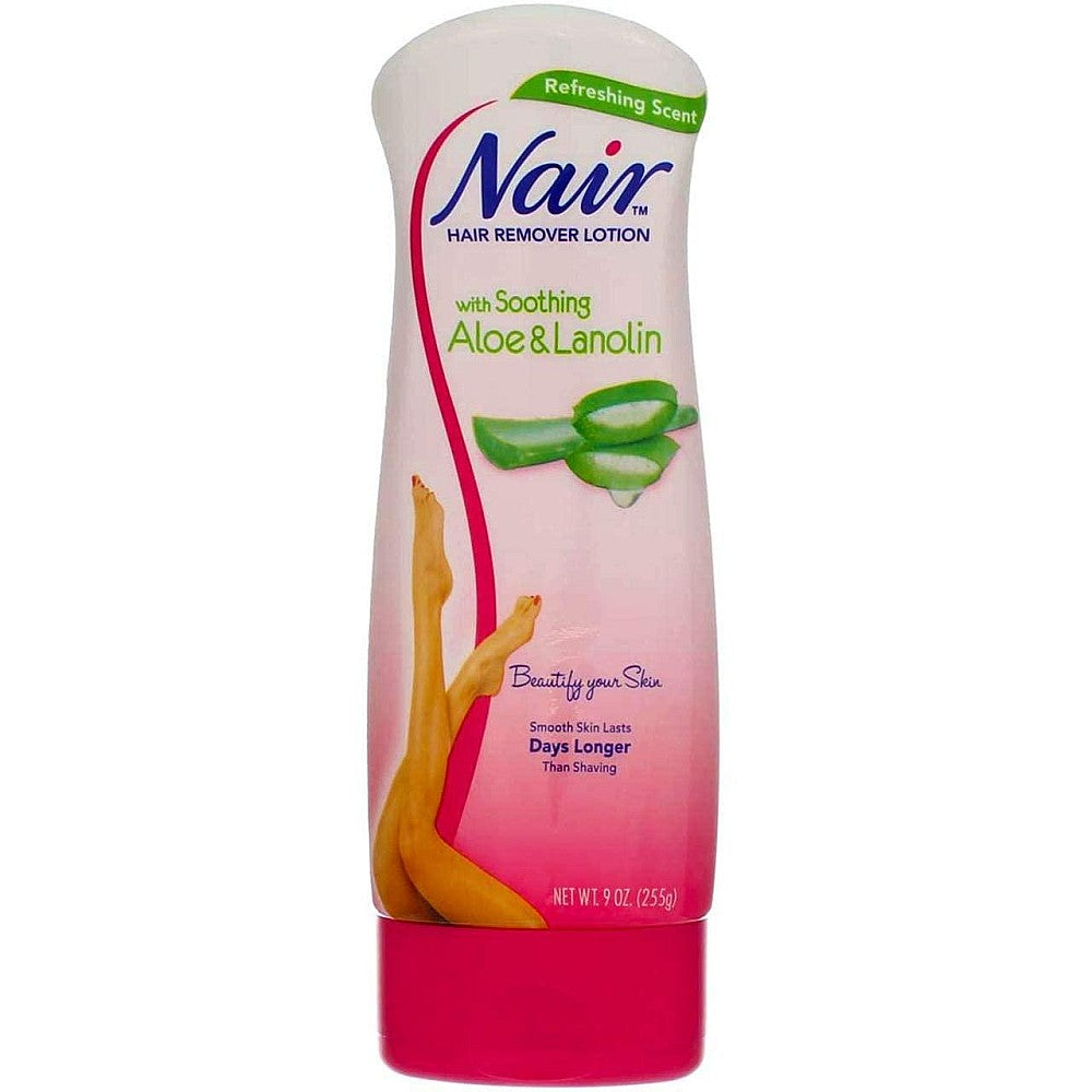Nair Hair Remover Lotion For Legs, Soothing Aloe & Lanolin - 9 Oz