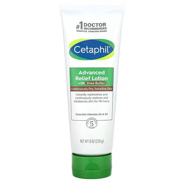 Cetaphil Advanced Relief Lotion with Shea Butter for Dry Sensitive Skin - 8 Oz