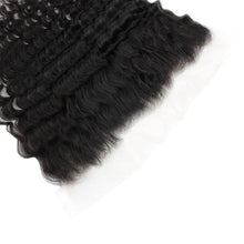 Load image into Gallery viewer, Transparent Lace Human Hair Frontal - Deep Wave 13x4
