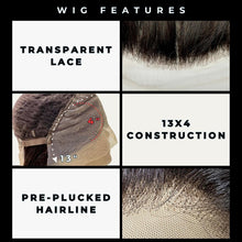 Load image into Gallery viewer, Deep Wave 13x4 Transparent Lace Front Human Hair Wig
