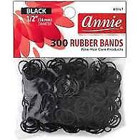 Load image into Gallery viewer, Annie 300ct Rubber Bands Black
