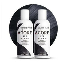 Load image into Gallery viewer, Adore Semi-Permanent Hair Color Jet Black #121
