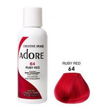 Load image into Gallery viewer, Adore Semi-Permanent Hair Color Ruby Red #64
