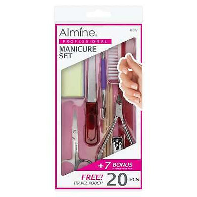 Almine Professional Manicure Set, 20pc