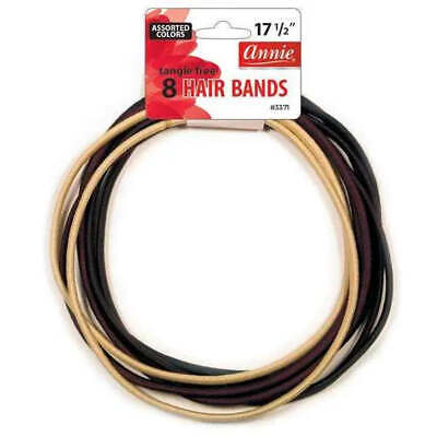 Annie Tangle Free Hair Bands- Asst, 8ct