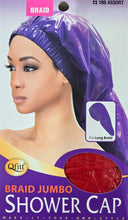 Load image into Gallery viewer, Qfitt Braid Jumbo Shower Cap, 1 pc
