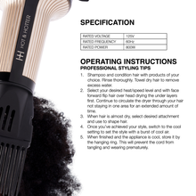 Load image into Gallery viewer, Hot &amp; Hotter Turbo 4000 Ceramic Handless Hair Dryer Gold
